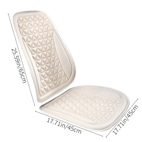 Car Seat Cushion and Backrest Set Breathable 3D Mesh 2