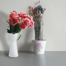 Weißer Kunststoff-Blumenverpackungsbehälter, 1 Stück