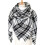 Women's winter plaid scarf with tassels 1
