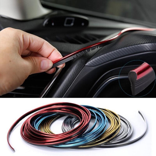 Red Car Interior P-Trim Flexible Seal for Auto Styling 2