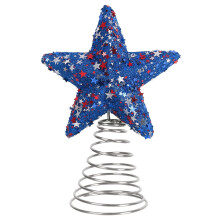Glitter Star Tree Topper for 4th of July Independence Day