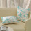 Conjunto de capas de almofada costeiras 18x18 em linho com tema de estrela-do-mar e oceano 2