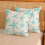 Conjunto de capas de almofada costeiras 18x18 em linho com tema de estrela-do-mar e oceano 5