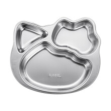 Stainless Steel Animal-Shaped Kids' Dinner Plate