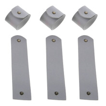 Ronds de serviette en cuir style rustique (lot de 6)
