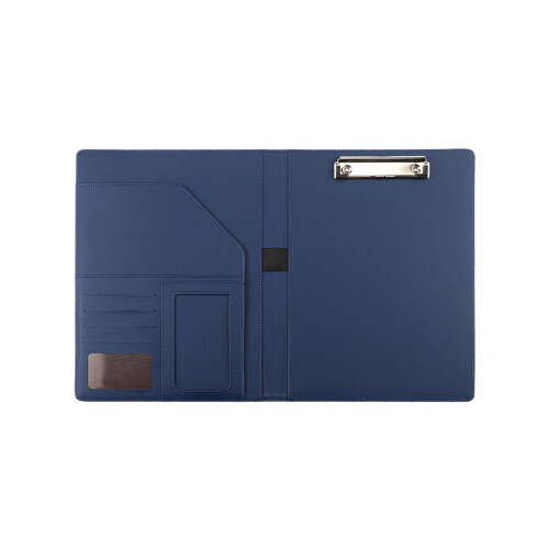 Portfolio-Mappe aus PU-Leder, blau, A4 1
