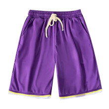 Pantaloncini sportivi estivi da uomo traspiranti, viola, taglia XXL