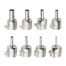Trysky pro horkovzdušnou pistoli z nerezové oceli, sada 8 kusů, 3–12 mm