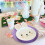 Easter bunny paper plates dessert party tableware set 8 pcs 5