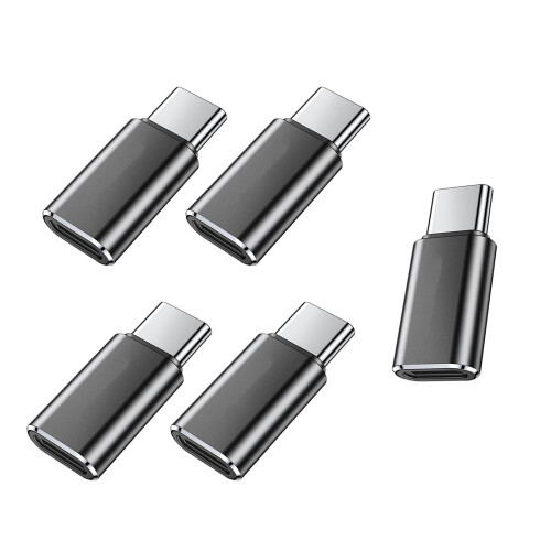 Lighting to USB-C Adapter Aluminum 5 pcs for iPhone 15/16