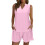 Damset med bomullsshorts, rosa, M, justerbar dragsko 1