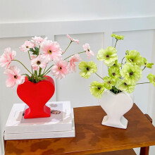 Vaso de resina em formato de coração para flores, 1,2L