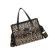 Dámska crossbody kabelka z umelej kože s leopardím vzorom, 1 ks