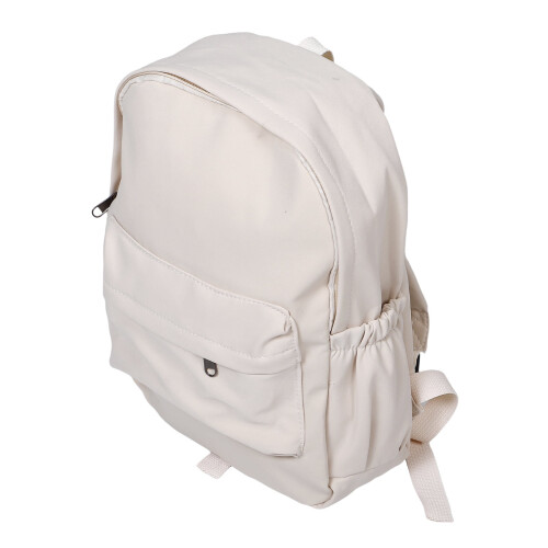 Backpack White Canvas Lightweight for Middle School 1 Pack