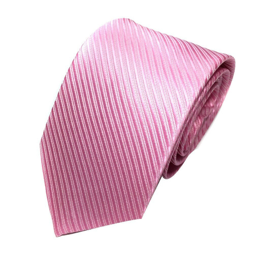 Roze jacquardgeweven gestreepte stropdas voor heren, one size