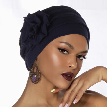 Faixa de cabelo larga com estampa floral boêmia para mulheres (1 unidade)
