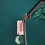 AuroraX shower head holder pink wall mount with suction cup 6