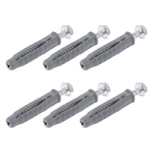 Concrete Anchors and Screws Kit Assorted Colors 6 pcs 1.97