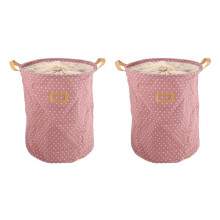 2X Waterproof Laundry Basket Gift Bag Clothes Storage Basket Home Clothes Bucket Children'S Toys Storage Laundry Basket