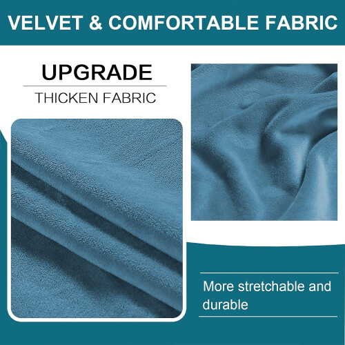 Överdrag till barstolar i stretchig sammet, runda, 40-48 cm, 2-pack 2