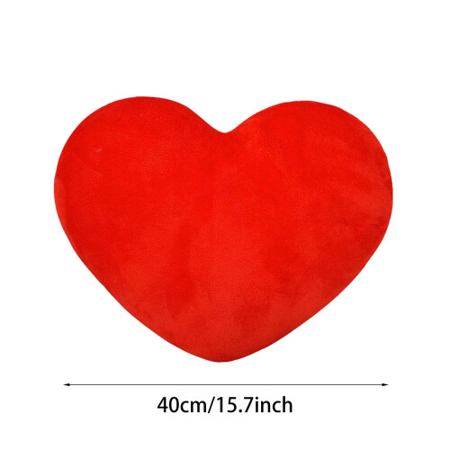 Pernă inimă din blană artificială galbenă, 39 cm 1