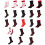 Herzförmige Baumwollsocken, Unisex, Wadenlänge 3