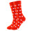 Herzförmige Baumwollsocken, Unisex, Wadenlänge 6