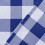 Semi Sheer Kitchen Curtains Set Buffalo Plaid Royal Blue 4