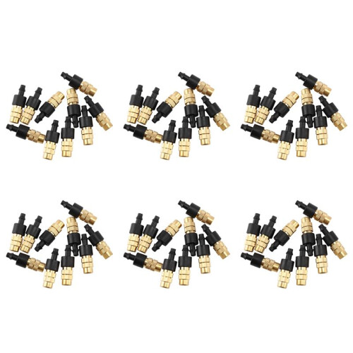 60 Pcs Adjustable Misting Nozzle for Gardening Sprinkle Brass Watering Sprinkler Sprayer for Irrigation System