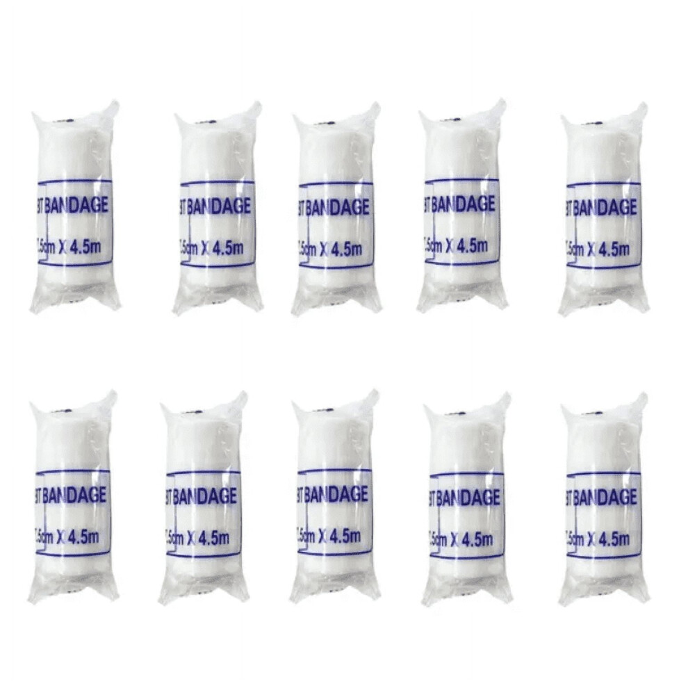 First Aid Bandages Breathable Gauze Roll 7.5cm x 4.5m