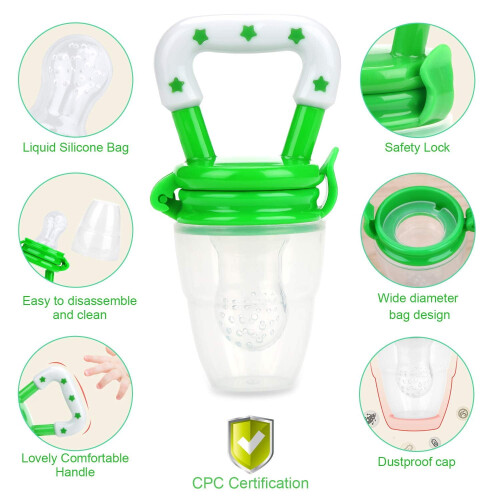 Napp med fruktfoder i silikon, 3-pack 1