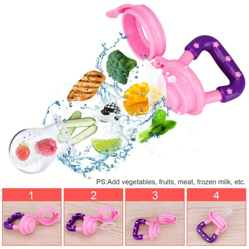 Napp med fruktfoder i silikon, 3-pack 2