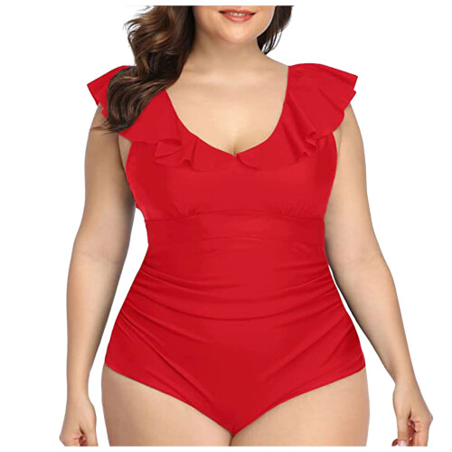 Damen-Einteiler mit Bauchkontrolle und dezentem Ausschnitt