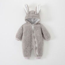 Flannel Easter Romper for Baby Boys and Girls with 3D