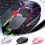 Ratón gaming rosa con cable RGB, 4 niveles de DPI y macro. 7