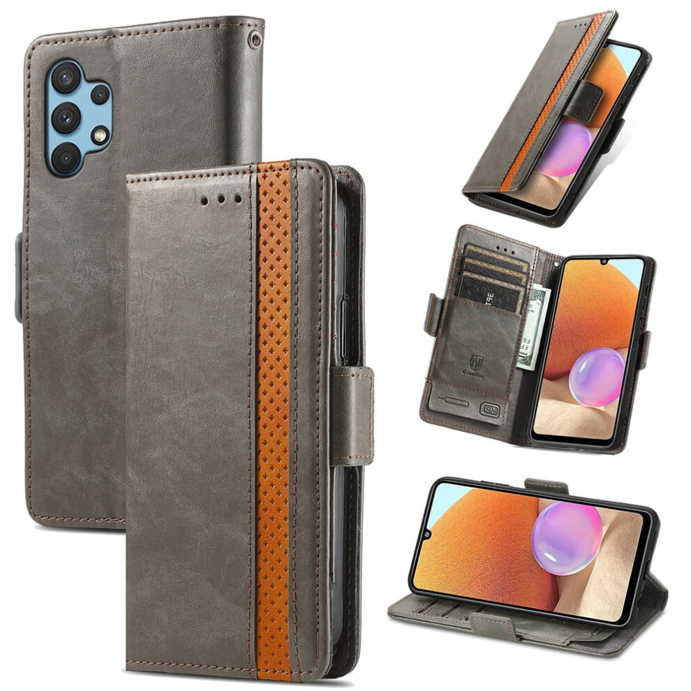 Samsung Galaxy A32 4G Leather Wallet Case Gray 941196991430