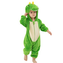 Green Dinosaur Baby Onesie Flannel Long Sleeve 3M–3Y