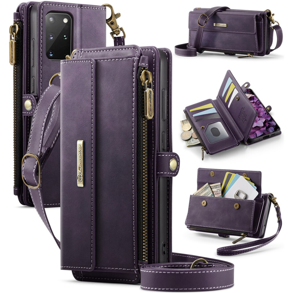Caseme Wallet Case For Samsung Galaxy S20 Plus 5G Purple 941196992215