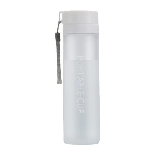 Auslaufsichere Glas-Wasserflasche, 800 ml, Weiß 1