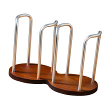 Soporte para tazas de café de aleación de aluminio con doble rejilla