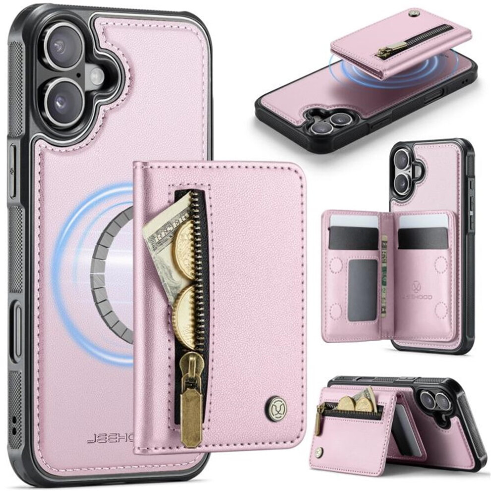 Iphone 16 Magsafe Case Pu Leather Wallet With Card Holder 941196969750