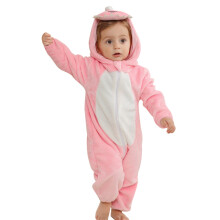 Dino Spiked Tail Baby Onesie Soft Flannel 3M–3Y