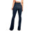 Jean bootcut taille haute en polyester pour femme 3