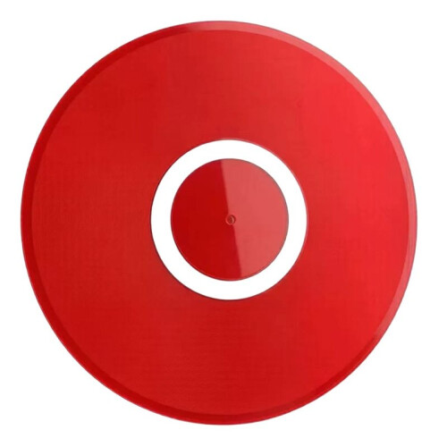 Tapete de Acrílico para Turntable, Reduz Ruído, Estática e Poeira para Toca-Discos de Vinil LP de 12 Polegadas, Tapete de Disco de 32cm