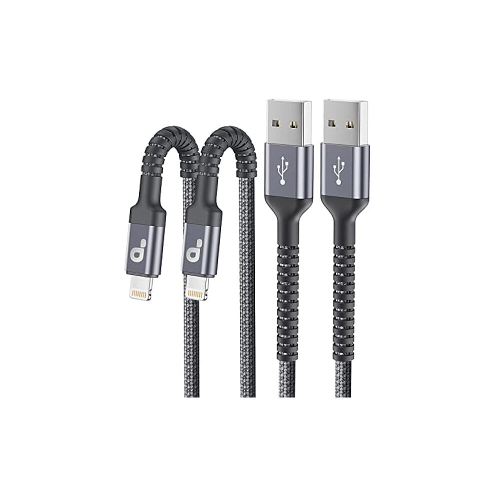 Lightning Cable 3Ft Nylon Braided 2-Pack Mfi Certified 9032631768203