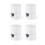 4pcs White Swag Hooks for Ceiling Lights, Modern Pendant Light Hanging Hooks, DIY Lamp Hanging Hardware 1