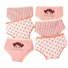 Kids Cotton Underwear for Girls 3-8 Years 6-Pack