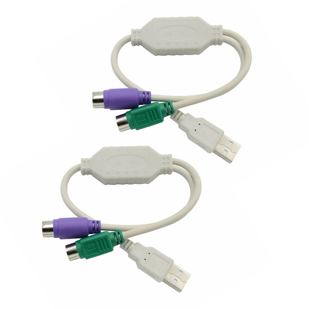Ps2 Adapter Usb-A To Dual Ps2 Female 23Cm Y Cable 917087888851