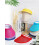 Dameszonneklep met brede rand UPF50+ en clipsluiting 8