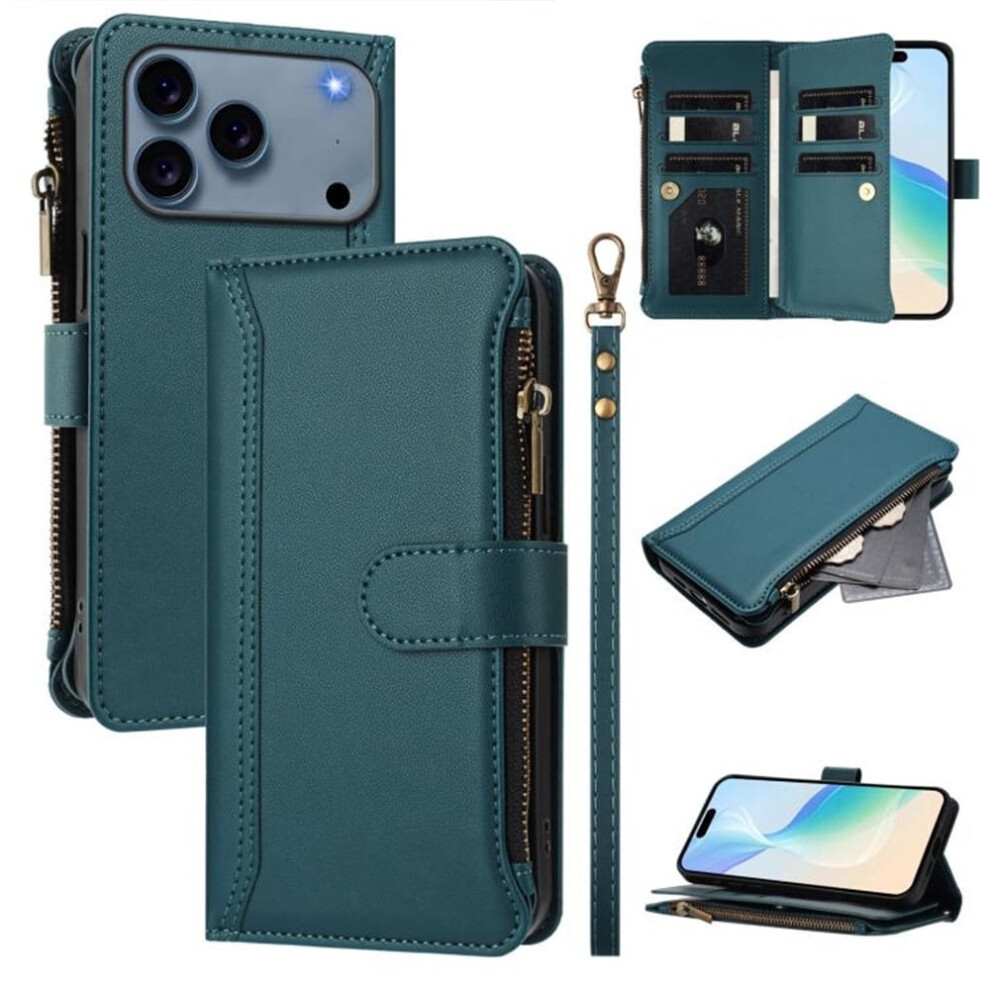 Iphone 17 Pro Wallet Case Pu Leather Magnetic Flip With 9 941196989949